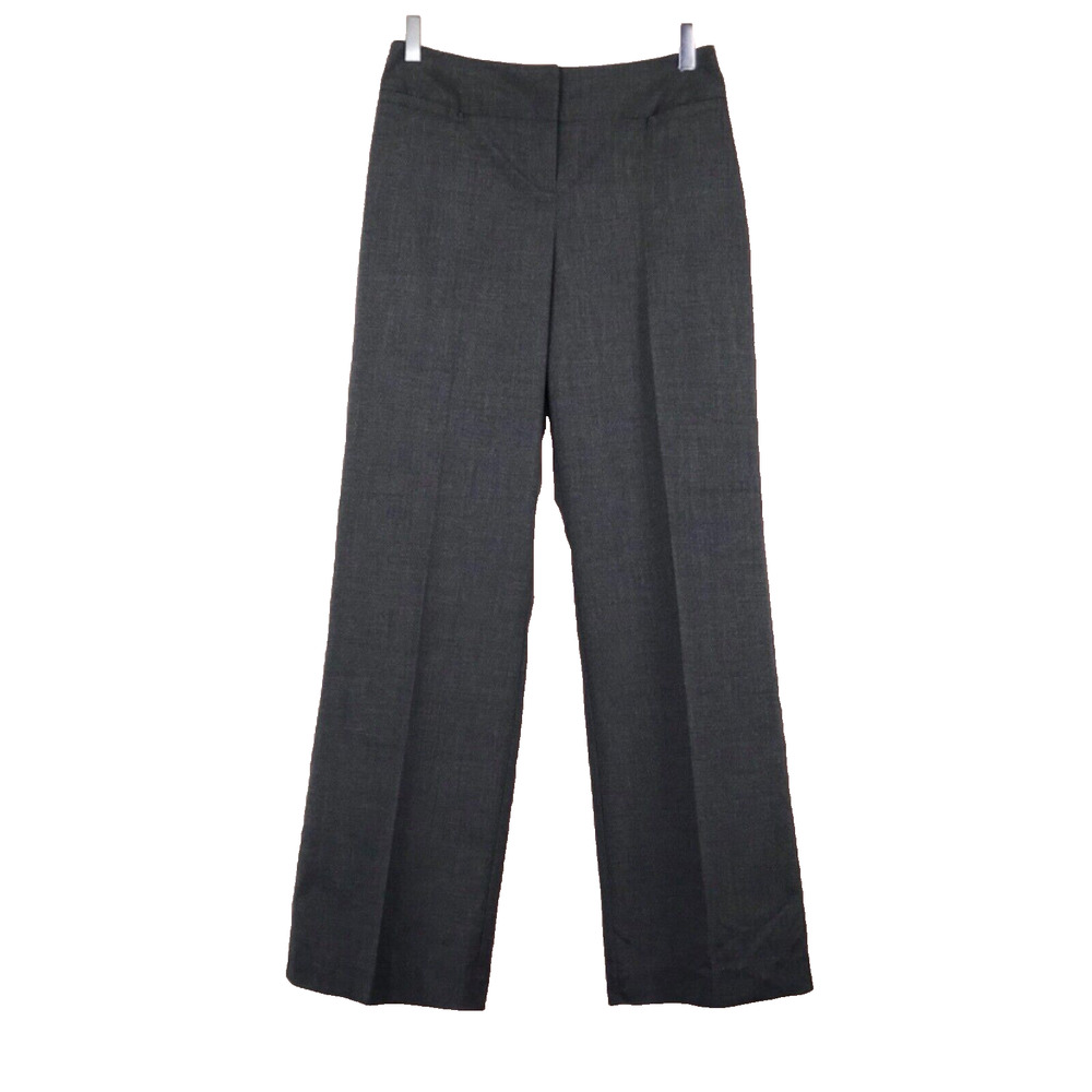 NWT First Option Black Speck Straight Leg Pants Women's Size 8P